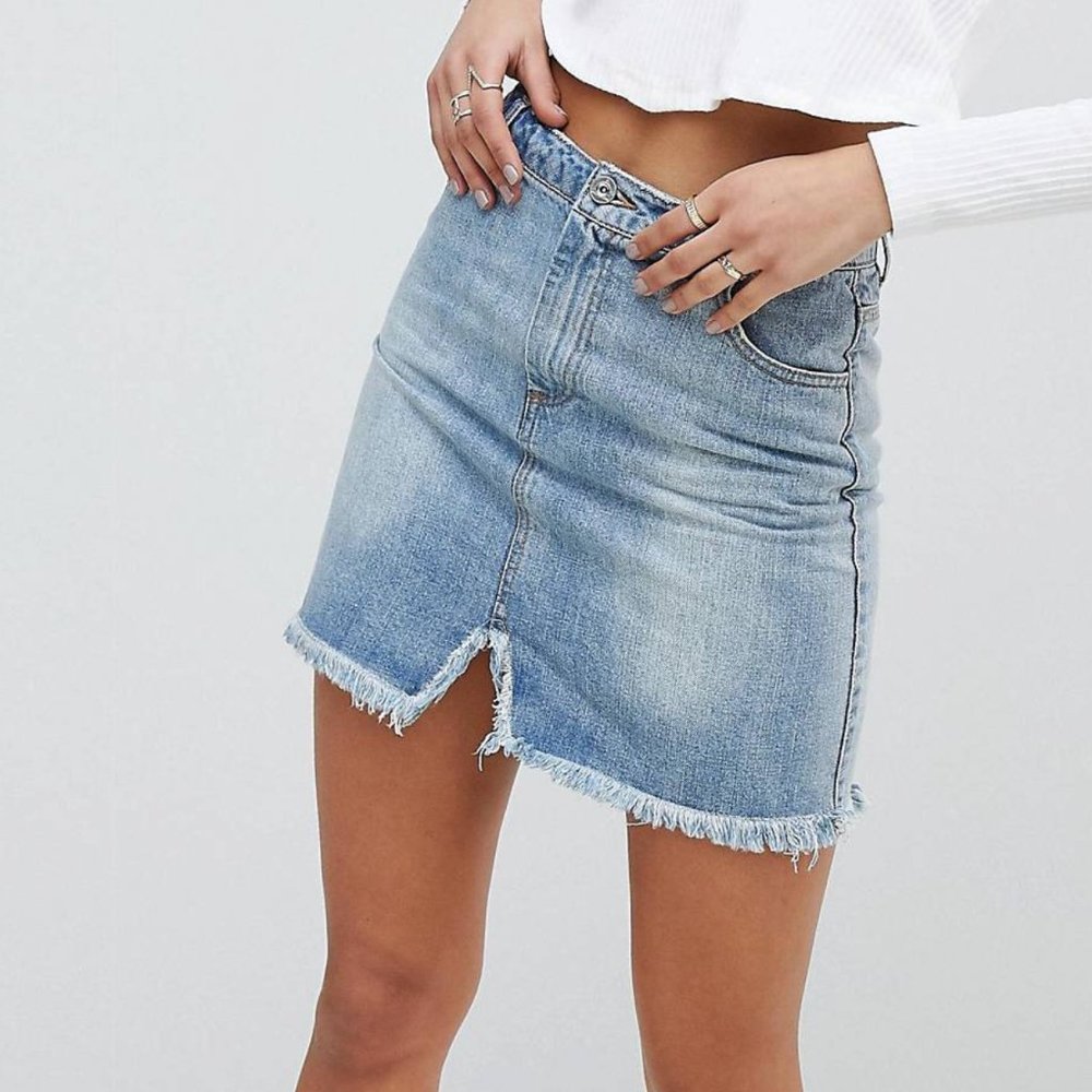Missguided Jean Skirt